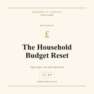 The Household Budget Reset